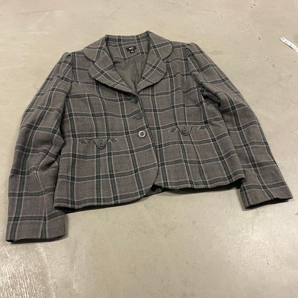 Y2K mossimo plaid casual blazer jacket